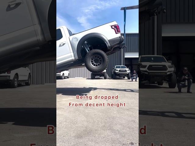 Ford Raptor drop test |#youtubeshorts #shorts