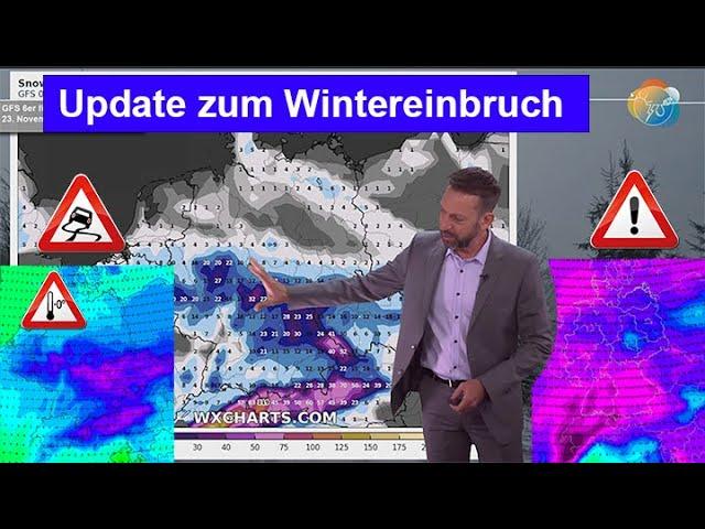 Update Wintereinbruch nächste Woche: vielerorts erster Schnee, Nachtfrost, Glätte. Viel Alpenschnee!