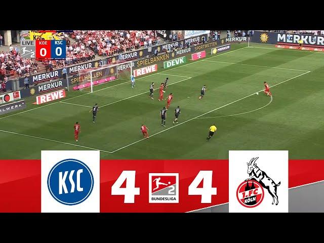 Karlsruher SC gegen 1. FC Köln [4-4] | 2. Bundesliga 2024/25 | Spielen Höhepunkte!