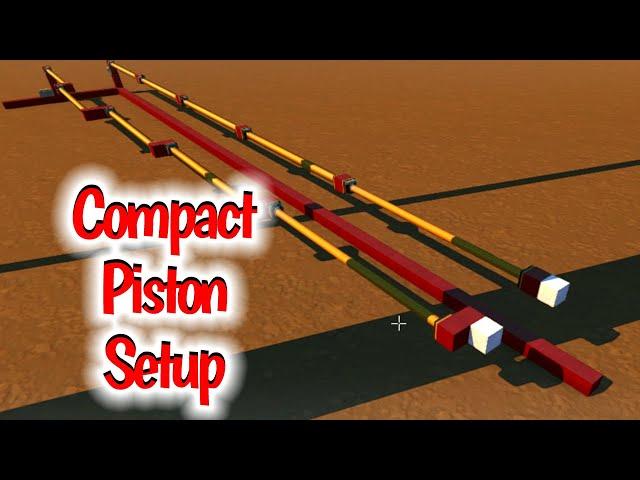 Compact piston set up in scrap mechanic survival