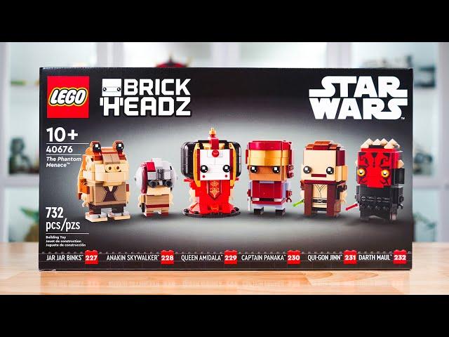 LEGO Star Wars 40676 THE PHANTOM MENACE Brickheadz Review! (2024)