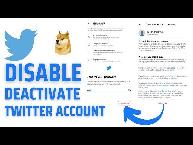 How to Disable/Deactivate Twitter Account Temporarly from iPhone App? Twitter iPhone App Guide 2023