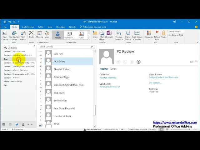 How to add contacts from distribution list (contact group) in Outlook