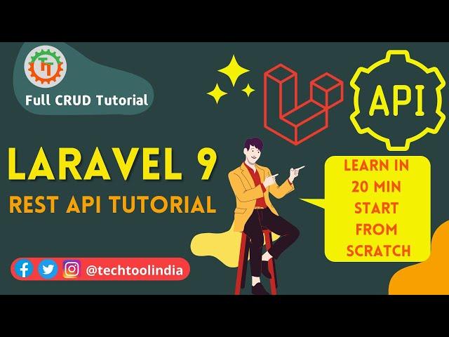 How to make rest API in LARAVEL 9 | Laravel 9 API Tutorial | Laravel 9 API CRUD