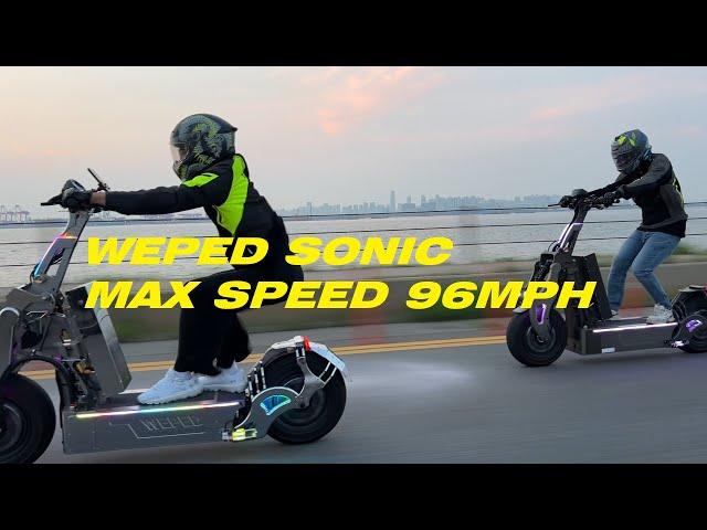 Electric Scooter WEPED Sonic Max Speed 98MPH
