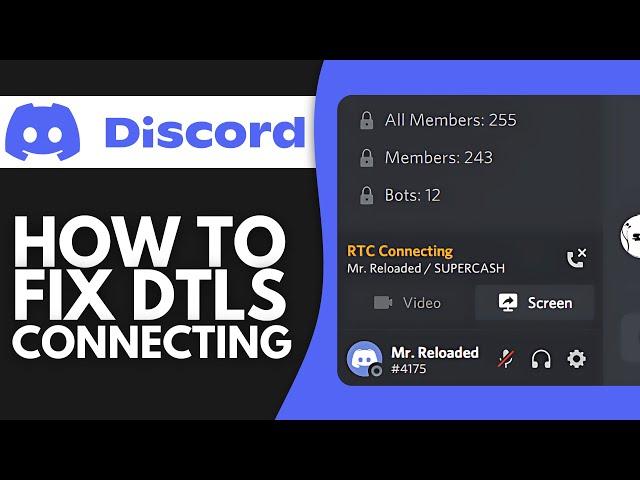 How to Fix DTLS Connecting on Discord (2024)