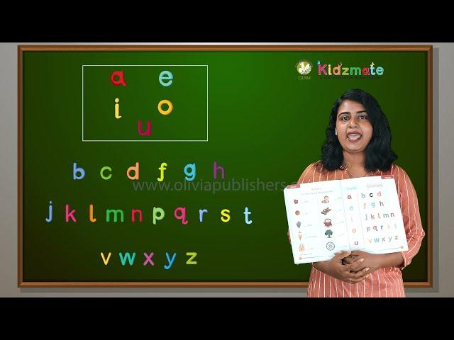 Vowels and Consonants - Kidsmate UKG Term 2 English - Olivia Digital Education Program