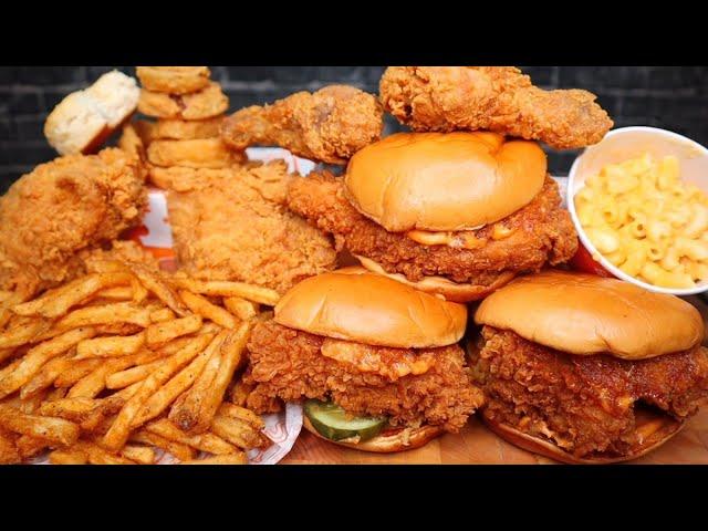 (ASMR NO TALKING) POPEYES MUKBANG