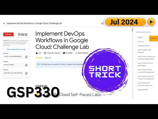 [2024] Implement DevOps Workflows in Google Cloud: Challenge Lab | #GSP330 | #qwiklabs | #Arcade2024