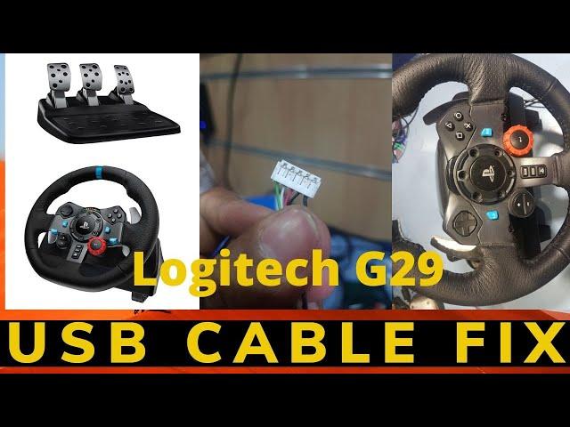Logitech G29 Driving Force Race Wheel + Logitech PC USB CABLE PROBLEM FIX AT HOME