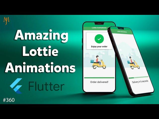 Flutter Tutorial - Amazing Lottie Animations | Android, iOS, Flutter Web