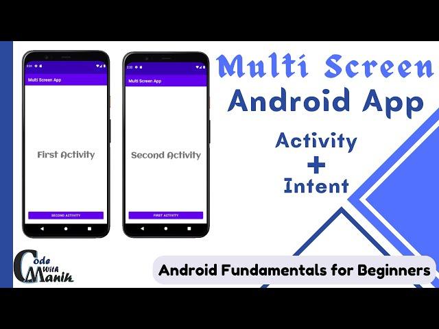 How to Create Multi Screen App in Android