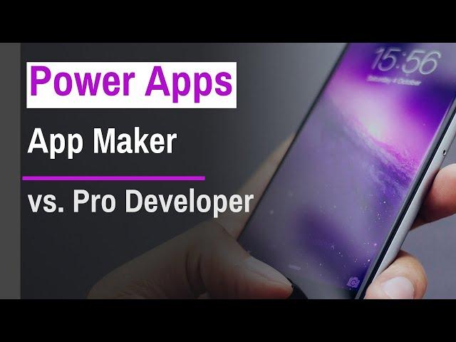 Power App Makers vs Pro Developers