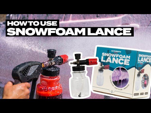 How to use: Autobrite Direct NEW Snow Foam Lance