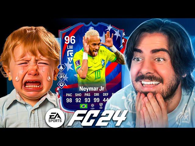 ENFRENTEI UM ADVERSÁRIO PROVOCADOR E FIZ ELE CHORAR! FUT DRAFT - FC 24