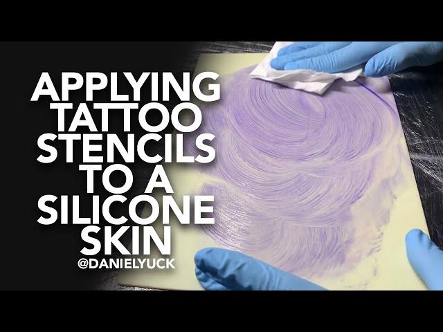 Applying Tattoo Stencils (To Silicone Fake Skin)