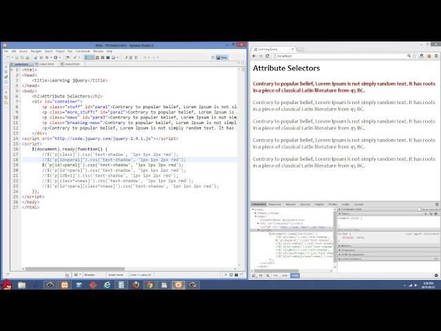 Beginner jQuery Tutorial 9 - Attribute Selectors