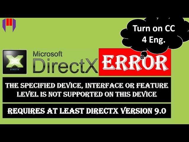 How to Fix DirectX Error When You Run a Game on PC