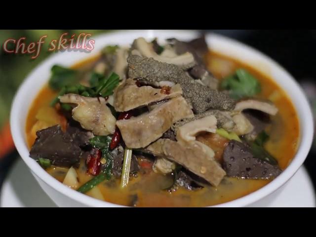 How to make cook boiled Cow intestine soup EPS45 | CS Chef Skills