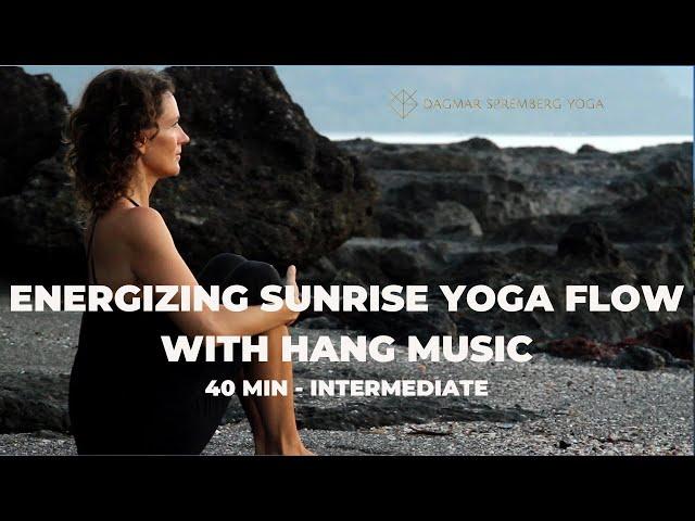 Yoga with Dagmar: Energizing Sunrise Yoga Flow with Hang Music, intermediate