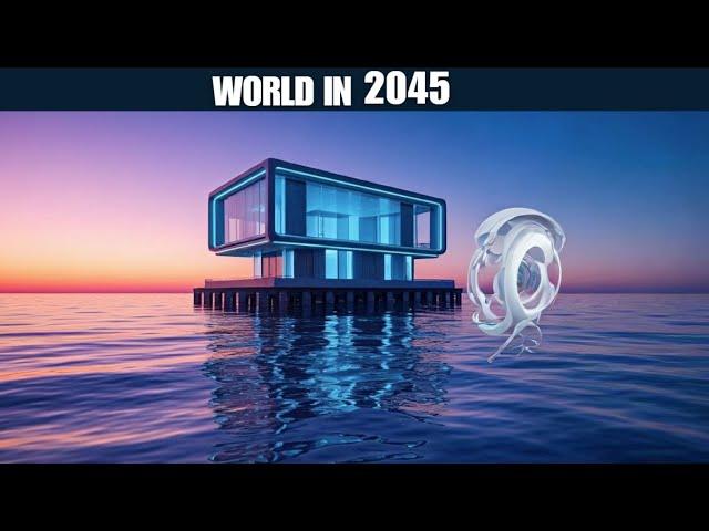 Futuristic beach house with AI , Modern beach house design | Smart Home Future | Luxury Robot Home