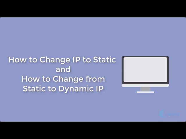 How to Change IP to Static Windows 10 and From Static to Dynamic Windows 10