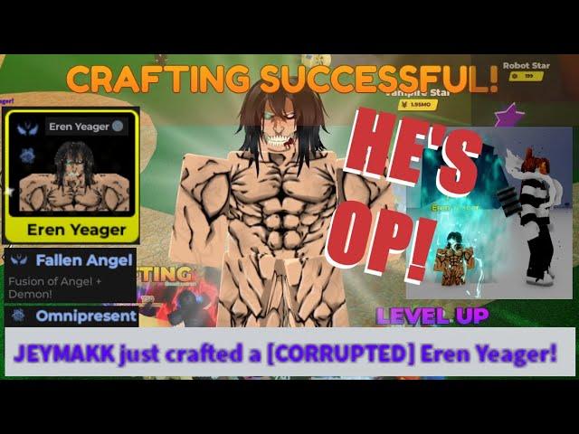 NEW RARITY CORRUPTED EREN YEAGER! CHALLENGER ATTACK TITAN | Anime Fighters Simulator Roblox Codes 