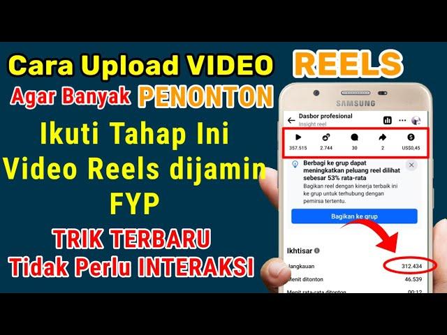 TRIK TERBARUUPLOAD VIDEO REELS FACEBOOK  AGAR BANYAK PENONTON, CARA REELS FB BANYAK VIEWER, FB PRO