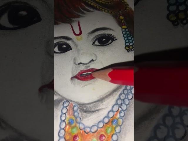 Jai shri krishna drawing last part #drawing #drawingskill #by #dev easy arts     