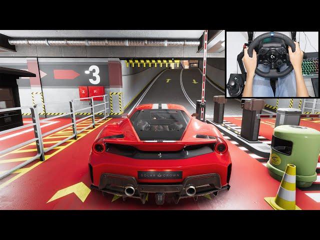 Ferrari 488 Pista - Test Drive Unlimited Solar Crown | Logitech g923 gameplay