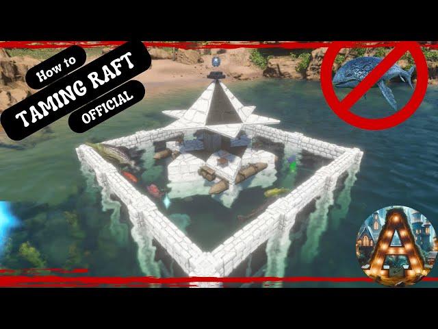 How to: BEST new LEED PROOF Taming/Fishing raft #ark #gaming #basebuilding