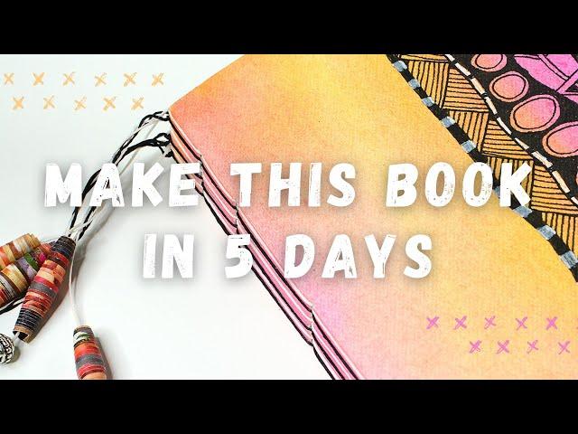 Long Stitch Journal Tutorial | Vintage Page Designs 5-Day Challenge