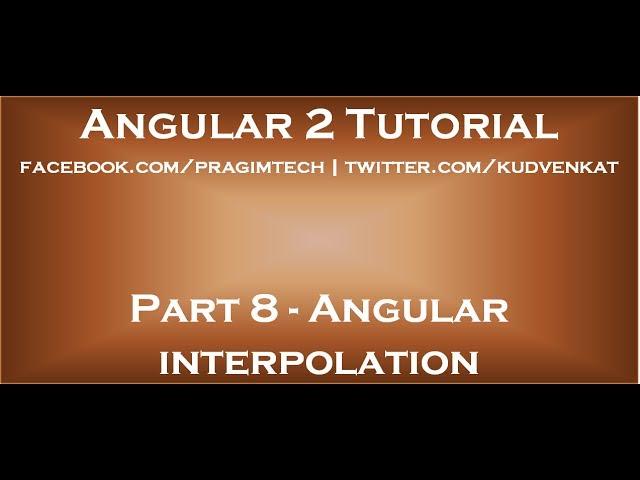 Angular interpolation