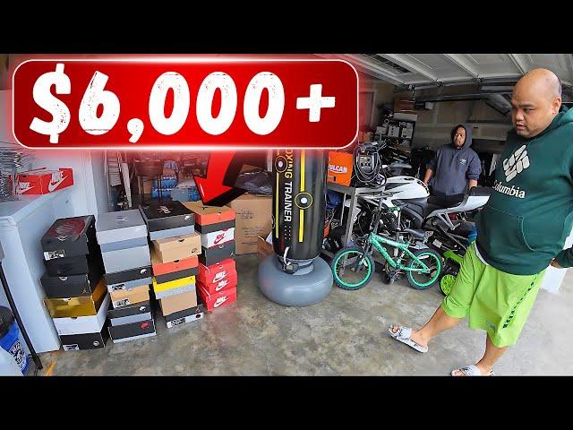 HE SOLD ALL HIS SNEAKERS IN HIS GARAGE!