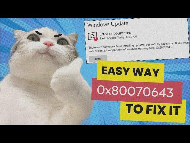 [2024 Solved] How To Fix Error 0x80070643(kb5034441) Windows 10/11