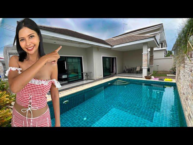 Pool Villa for Rent – Only $600usd/Month + Cheap Thai Food in Hua Hin, Thailand