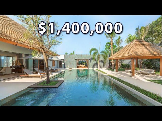 Touring a LUXURIOUS $1.4M Thai-Balinese POOL VILLA  in Thalang ,Phuket