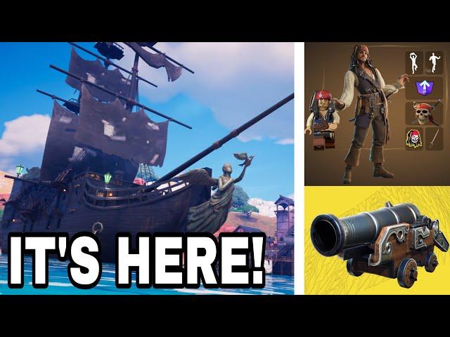 EVERYTHING NEW in the Fortnite x Pirates of the Caribbean Collab Update! 