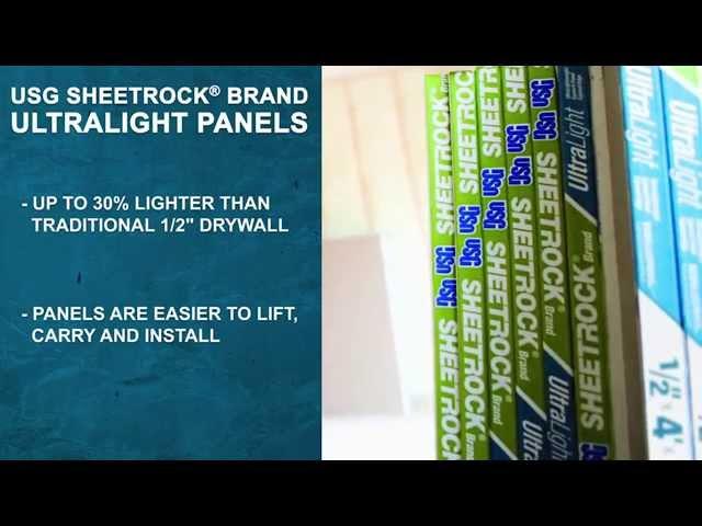 The Benefits of USG Sheetrock® Brand UltraLight Panels