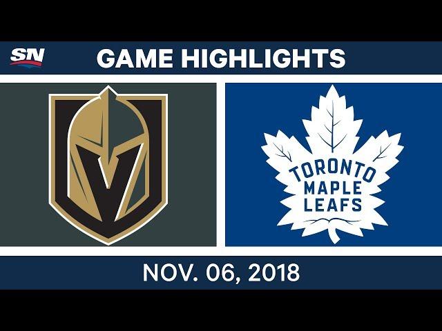 NHL Highlights | Golden Knights vs. Maple Leafs – Nov. 6, 2018