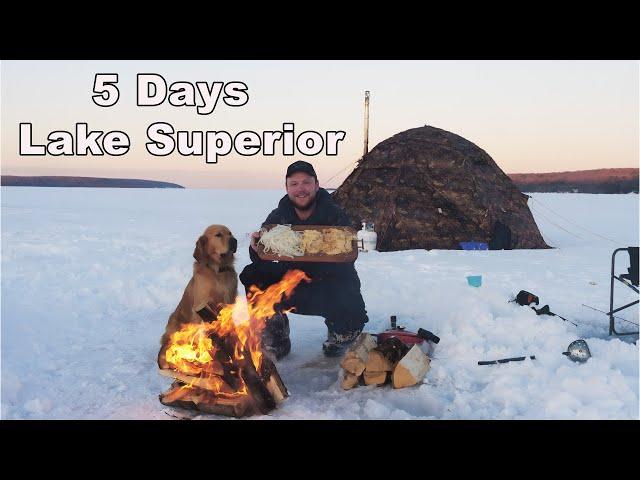 Michigan Winter Camping & Ice Fishing Adventure