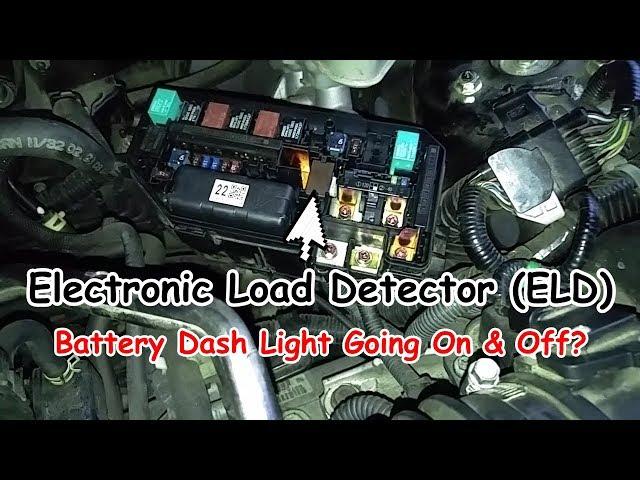 Battery Dash Light On & Off? Honda Electronic Load Detector Malfunction