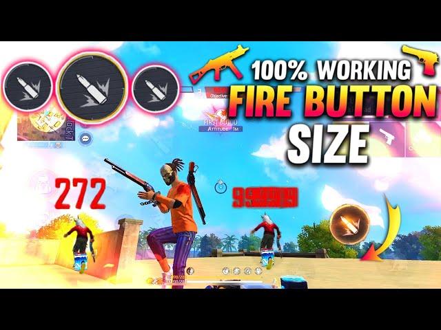 Secret Headshot Fire Button Size 2023  || Best Fire Button Size After Ob38 || Free Fire #10