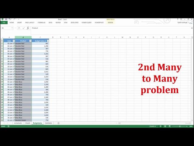 Manage Many to Many Relationships in Power Pivot