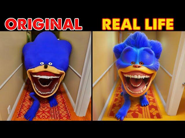 GIAN SHIN SONIC Break into the House | Sonic The Hedgehog 3 Animation | Original vs Plush Toys