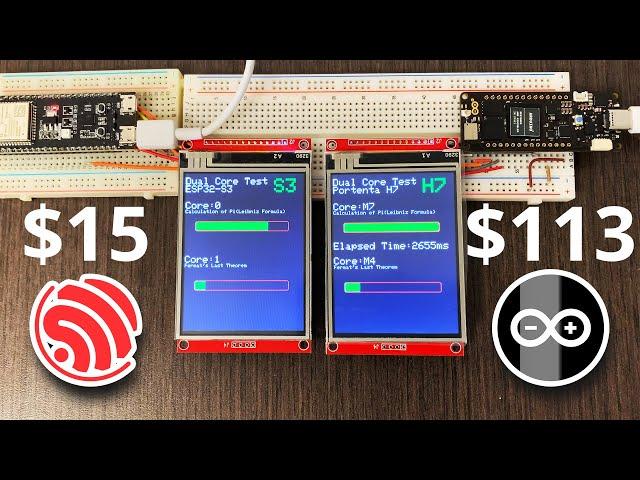 Who Needs High-Performance MCU? (Arduino Portenta H7 vs Espressif ESP32-S3)