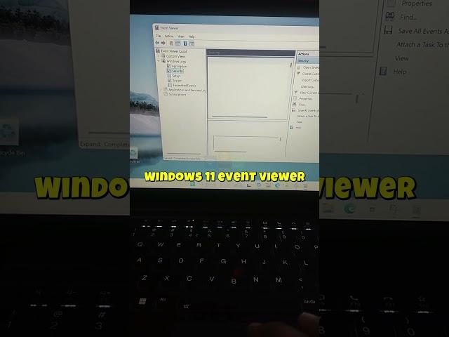 windows 11 event viewer shortcut #shorts #windows11 #pc