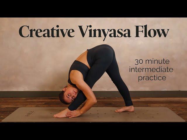 Creative Intermediate Yoga Flow | 30 Min Soft & Strong Practice