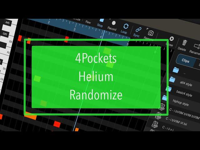 4Pockets Helium - Tutorial Part 2: How to randomize