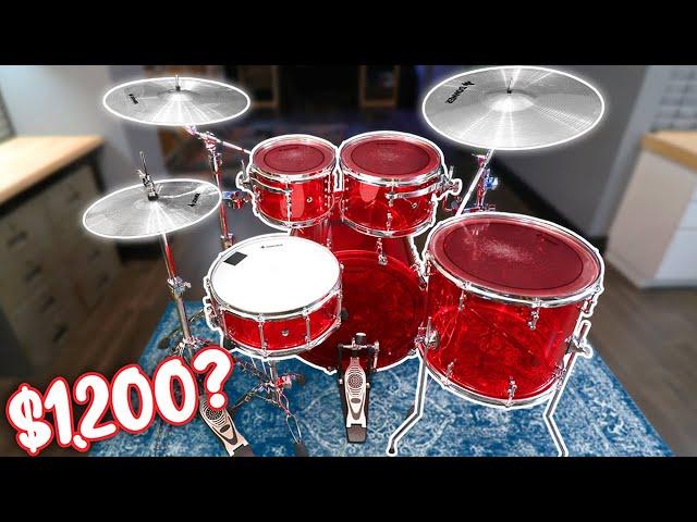 The CHEAPEST Acrylic Drum Set You Can Buy!